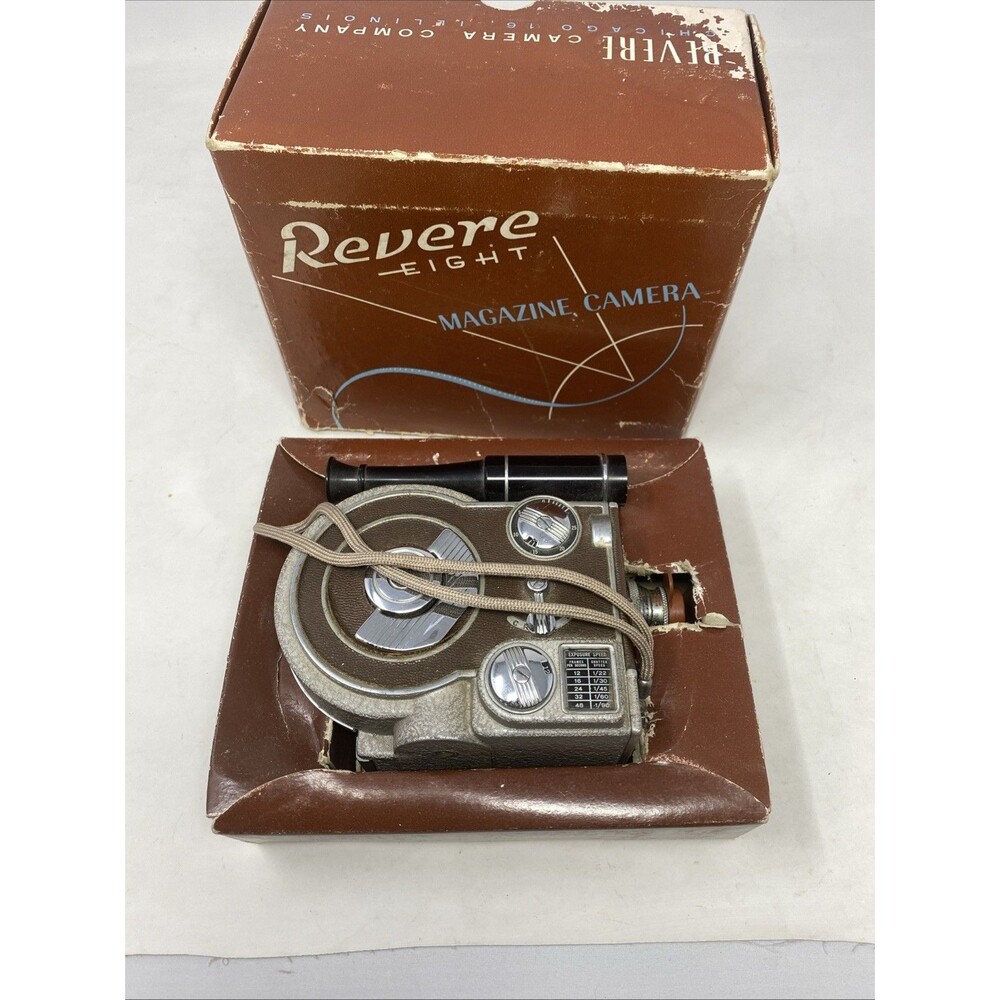 Revere Eight Model 70 Movie Camera Vintage With Box
